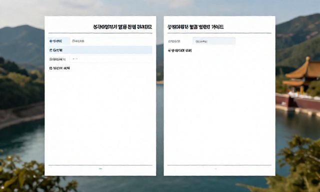 중국여행비자발급 관련 이미지 - 중국여행비자발급 방법 및 준비 서류 완벽 가이드